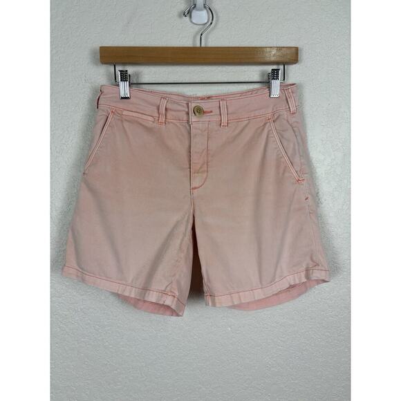 by Anthropologie Women’s Shorts Pink Sz 26 Minimalist Preppy Basic Brunch Staple - Picture 1 of 7
